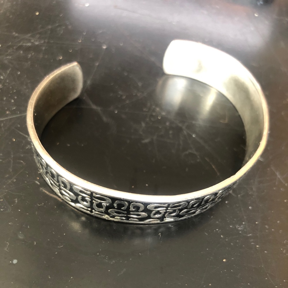 COACH SILVER BRACELET STAMPED